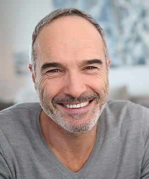 Older man with healthy smile