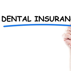 “Dental insurance” underlined in blue against white background